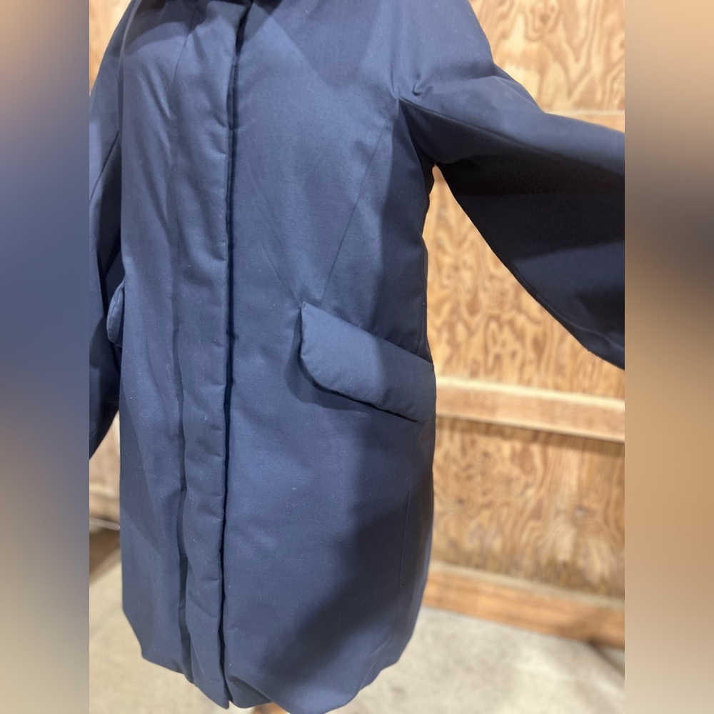 Jil Sander +J x Uniqlo Hybrid Down Wool Blend Jacket Coat High Neck Size Small - Picture 9 of 13